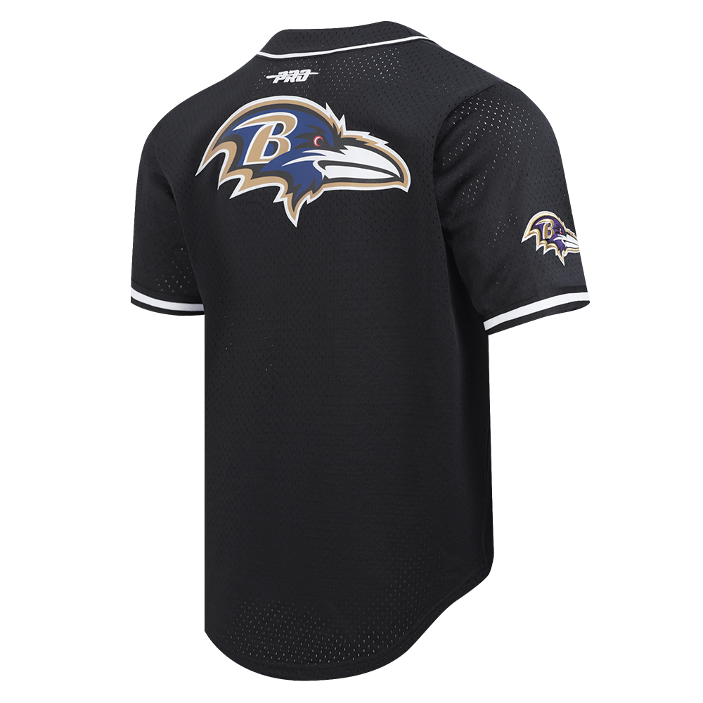 NFL BALTIMORE RAVENS RAYMOND LEWIS JR #52 MESH BOUTONNÉ POUR HOMME (NOIR)