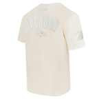 NFL BALTIMORE RAVENS LAMAR JACKSON #8 NEUTRAL CJ DROP SHOULDER POUR HOMME (COQUILLE D'ŒUF)