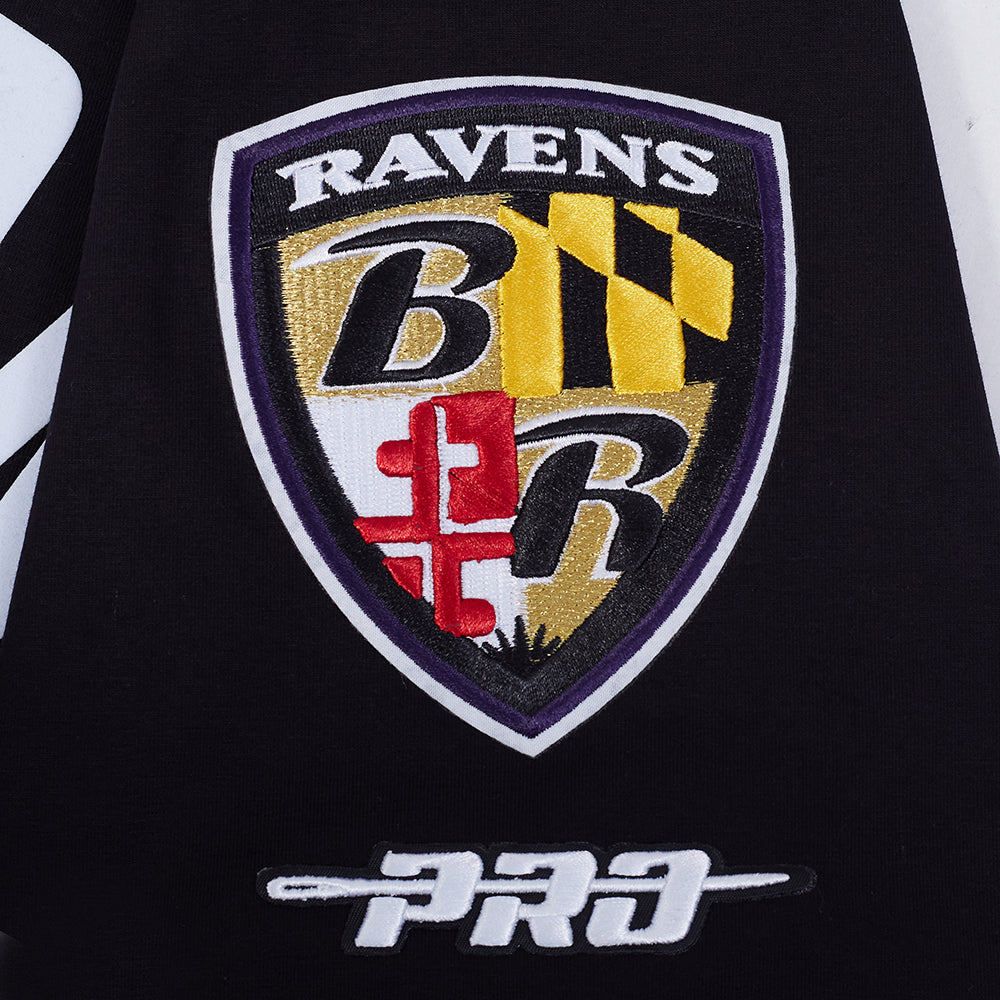NFL BALTIMORE RAVENS LAMAR JACKSON #8 CLASSIC PNN MEN'S SJ TEE (BLACK)