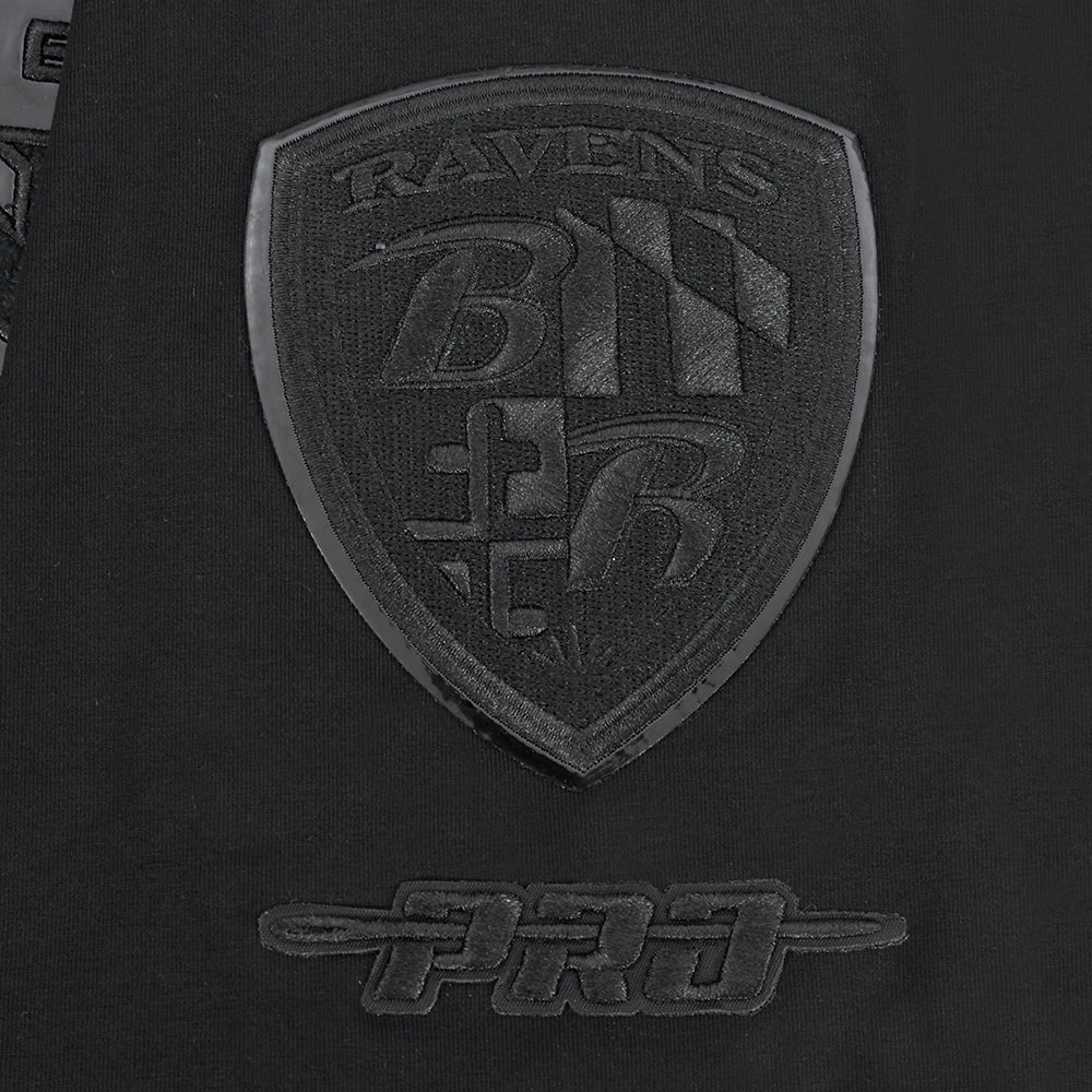 NFL BALTIMORE RAVENS TRIPLE BLACK CHEMISE POUR HOMME (NOIR)