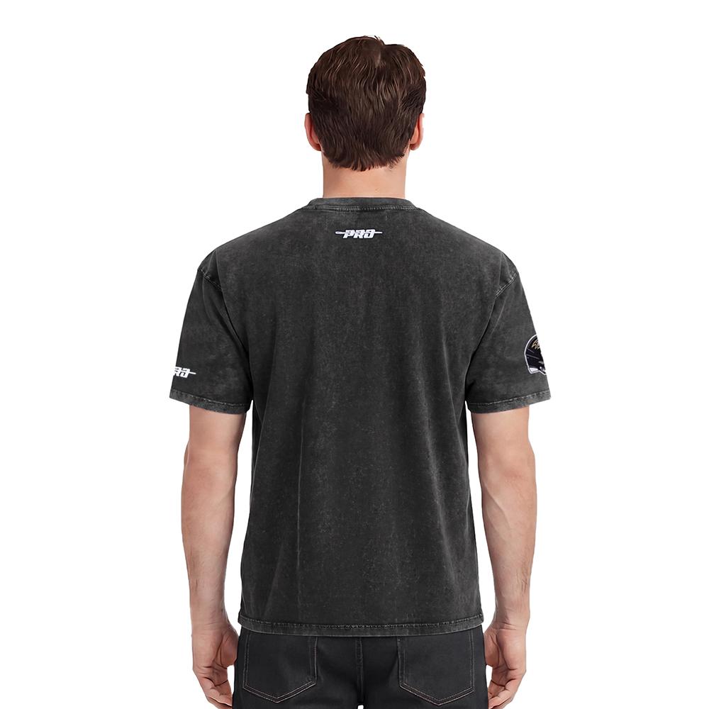NFL BALTIMORE RAVENS FIRST TEAM MEN'S S/S TEE (WASHED BLACK)