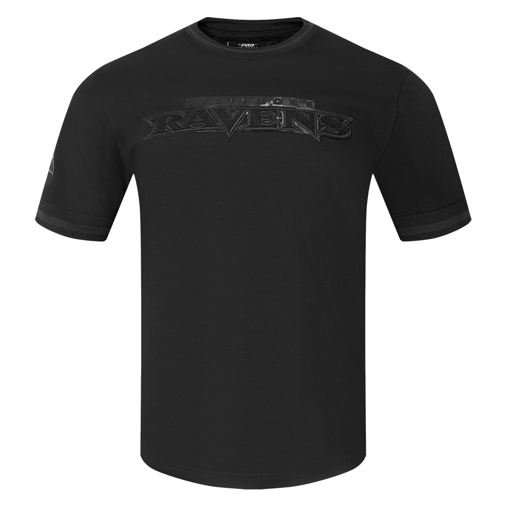 NFL BALTIMORE RAVENS TRIPLE BLACK MEN'S LOGO PRO TEAM SHORT SLEEVE (TRIPLE BLACK MEN'S)