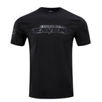 NFL BALTIMORE RAVENS TRIPLE BLACK LOGO PRO TEAM MEN'S TEE (TRIPLE BLACK)