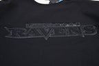 NFL BALTIMORE RAVENS TRIPLE BLACK LOGO PRO TEAM MEN'S TEE (TRIPLE BLACK)