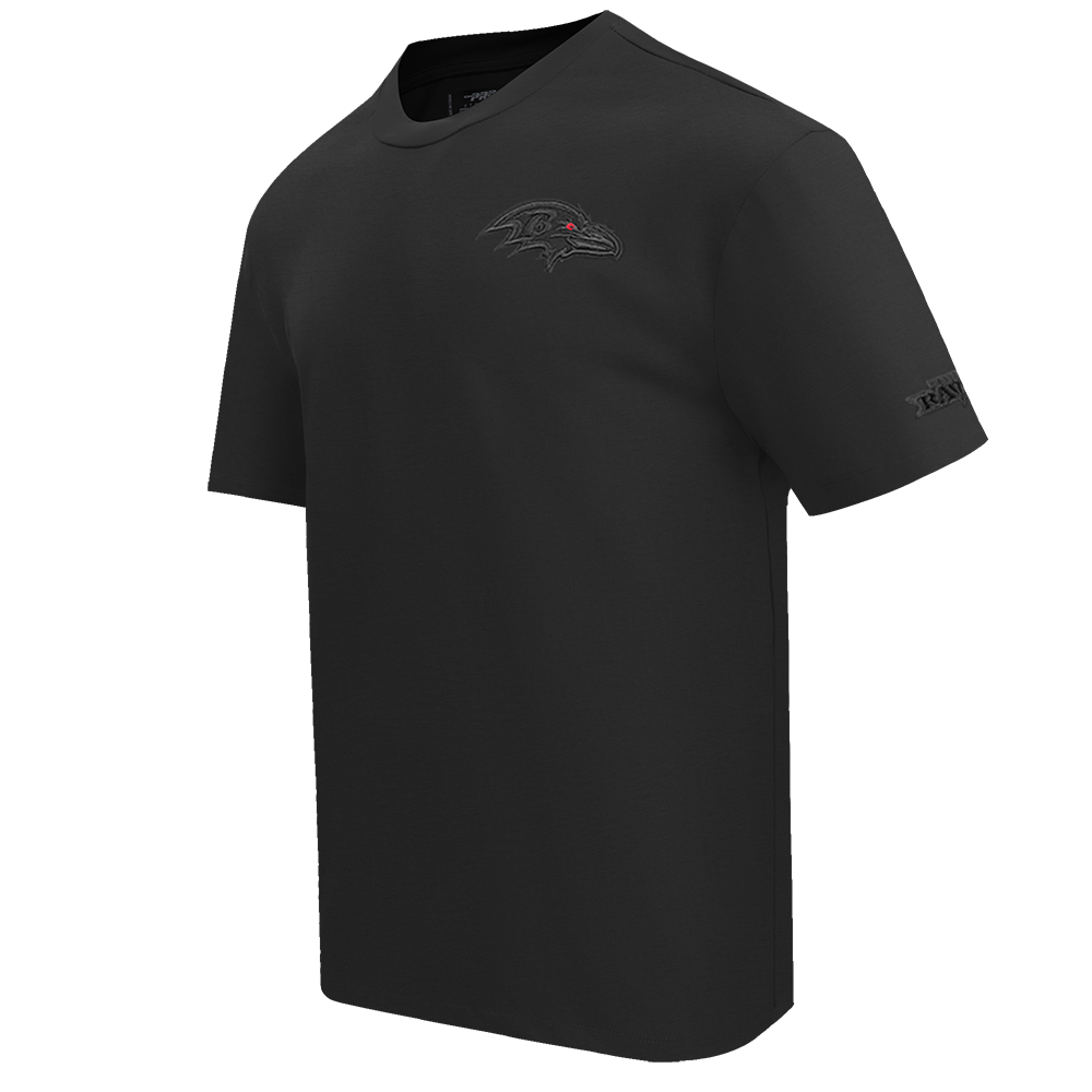 NFL BALTIMORE RAVENS NEUTRAL MEN'S DROP SHOULDER TEE (BLACK)