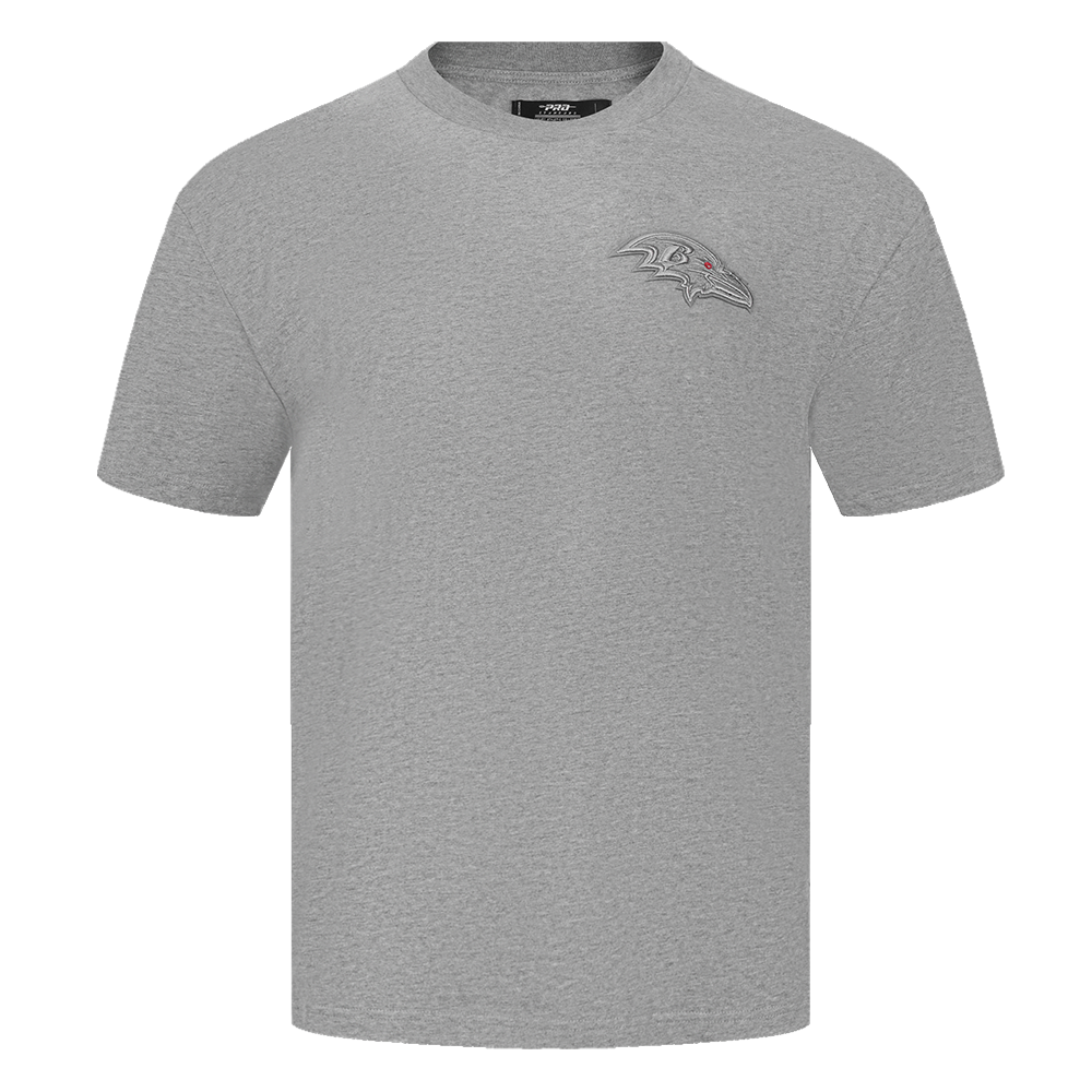 NFL BALTIMORE RAVENS NEUTRAL T-SHIRT À ÉPAULES TOMBANTES POUR HOMME (GRIS CHINÉ FONCÉ)