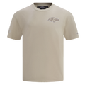 NFL BALTIMORE RAVENS NEUTRAL MEN'S DROP SHOULDER TEE (TAUPE)