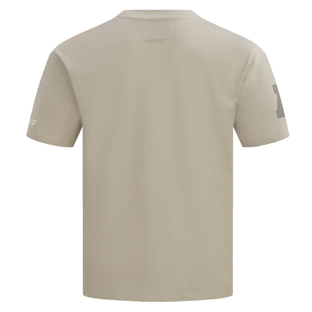 NFL BALTIMORE RAVENS NEUTRAL MEN'S DROP SHOULDER TEE (TAUPE)