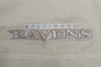 NFL BALTIMORE RAVENS NEUTRAL MEN'S DROP SHOULDER TEE (TAUPE)
