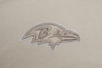 NFL BALTIMORE RAVENS NEUTRAL MEN'S DROP SHOULDER TEE (TAUPE)