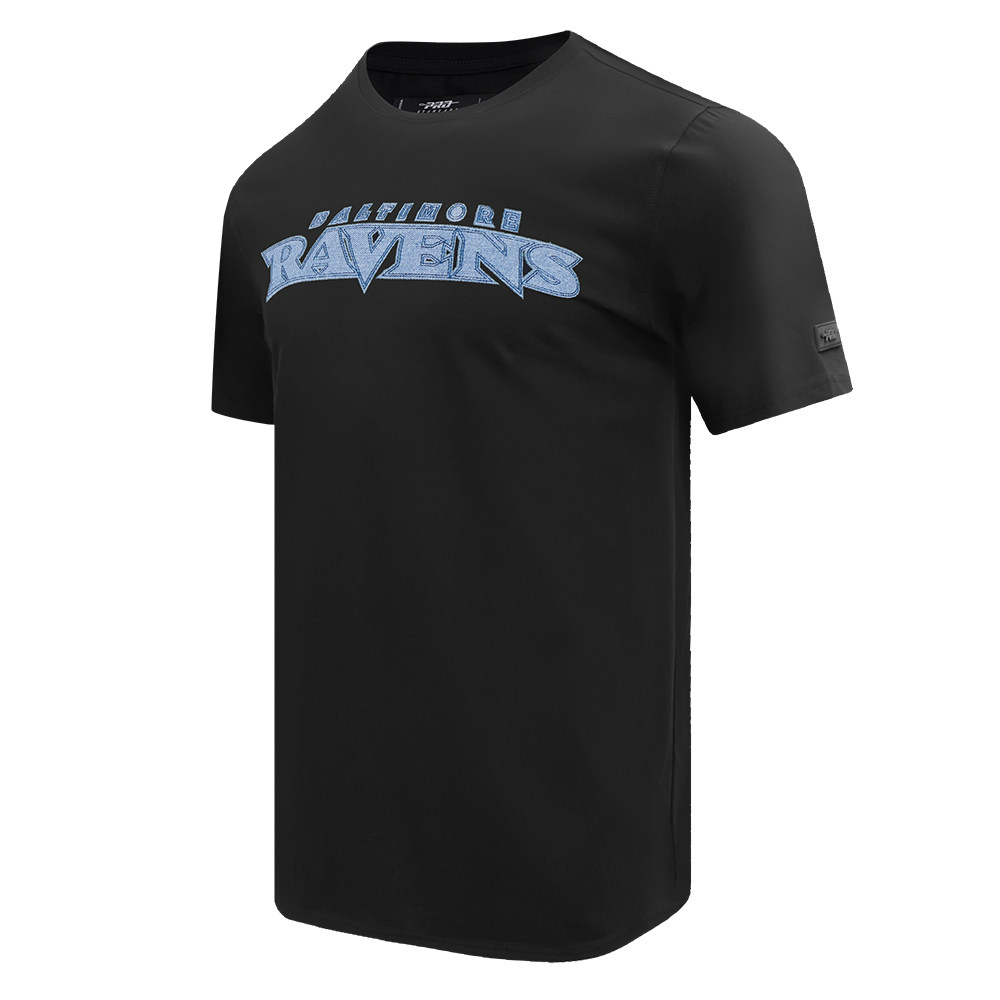 NFL BALTIMORE RAVENS VARSITY BLUES MEN'S TEE (BLACK)