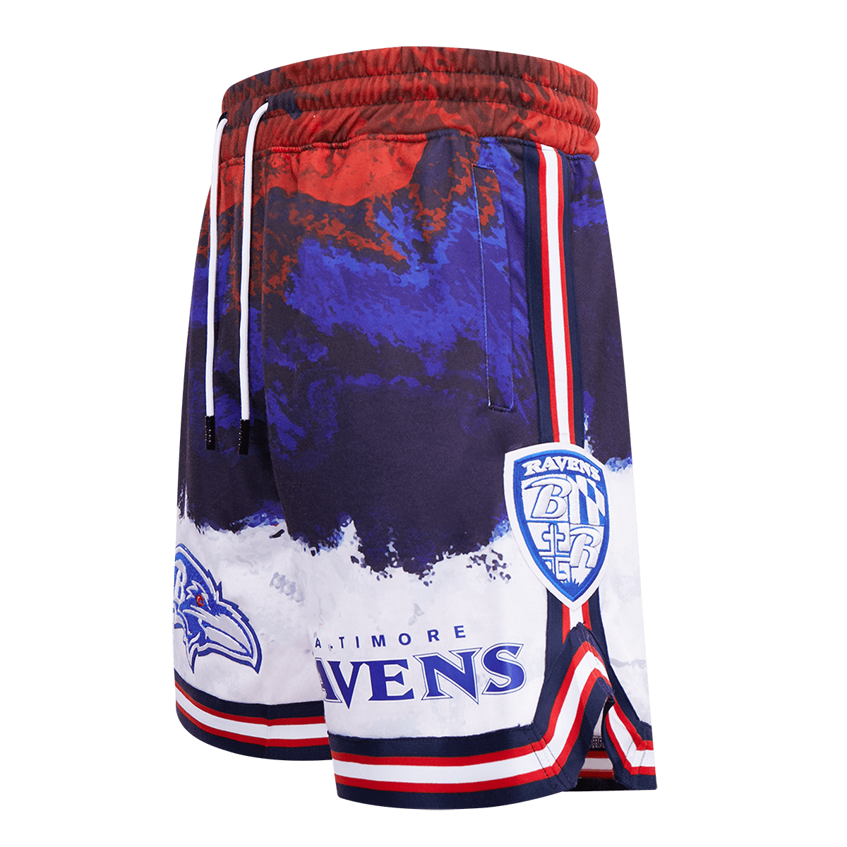 NFL BALTIMORE RAVENS LOGO PRO TEAM MEN'S SHORT (RED/WHITE/BLUE)