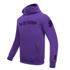 NFL BALTIMORE RAVENS TRIPLE TONAL CHANDAIL À CAPUCHON EN MAILLE DOUBLE (VIOLET)