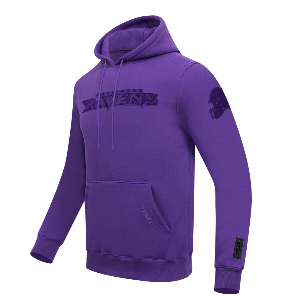 NFL BALTIMORE RAVENS TRIPLE TONAL CHANDAIL À CAPUCHON EN MAILLE DOUBLE (VIOLET)