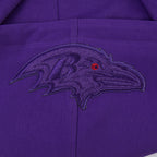 NFL BALTIMORE RAVENS TRIPLE TONAL CHANDAIL À CAPUCHON EN MAILLE DOUBLE (VIOLET)