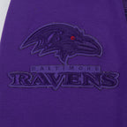NFL BALTIMORE RAVENS TRIPLE TONAL CHANDAIL À CAPUCHON EN MAILLE DOUBLE (VIOLET)