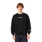 NFL BALTIMORE RAVENS WINGSPAN MEN'S DROP SHOULDER FLC CREWNECK (BLACK)
