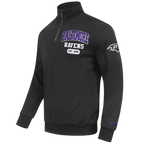 NFL BALTIMORE RAVENS CITY ARCH HAUT EN MOLLETON À GLISSIÈRE AU QUART POUR HOMME (NOIR)