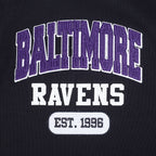 NFL BALTIMORE RAVENS CITY ARCH HAUT EN MOLLETON À GLISSIÈRE AU QUART POUR HOMME (NOIR)