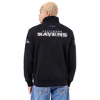 NFL BALTIMORE RAVENS CITY ARCH HAUT EN MOLLETON À GLISSIÈRE AU QUART POUR HOMME (NOIR)