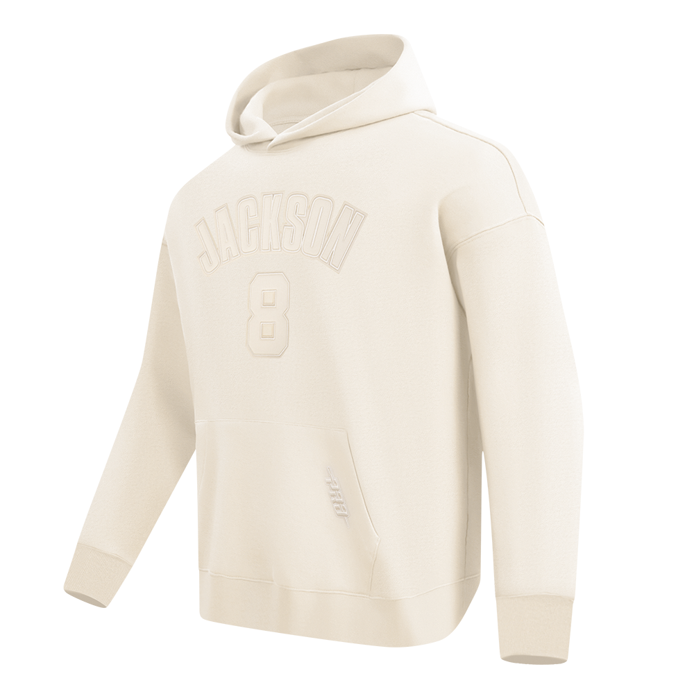 NFL BALTIMORE RAVENS LAMAR JACKSON #8 NEUTRAL PNN CHANDAIL À CAPUCHON POUR HOMME (COQUILLE D'ŒUF)
