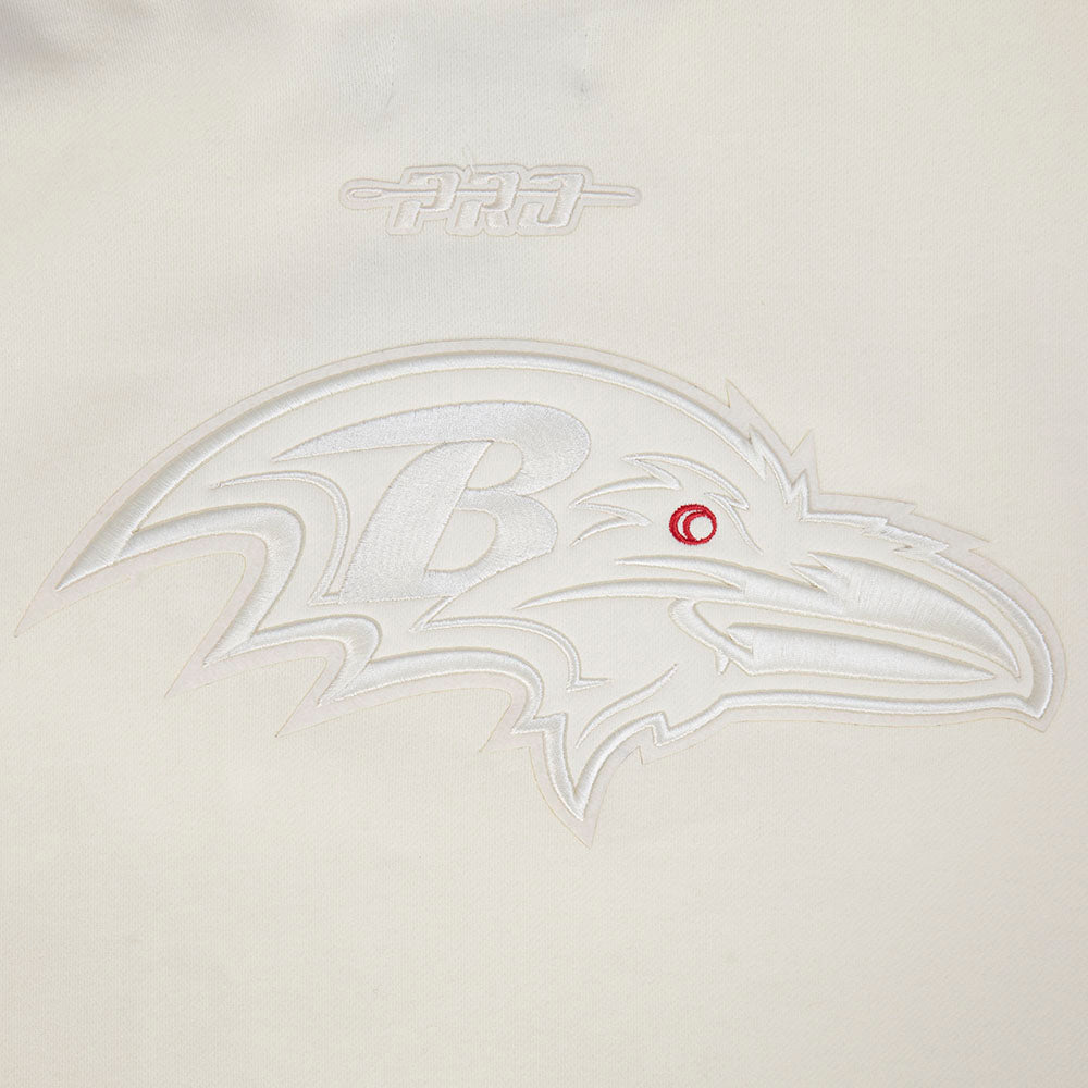 NFL BALTIMORE RAVENS LAMAR JACKSON #8 NEUTRAL PNN CHANDAIL À CAPUCHON POUR HOMME (COQUILLE D'ŒUF)