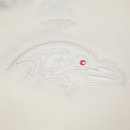 NFL BALTIMORE RAVENS LAMAR JACKSON #8 NEUTRAL PNN CHANDAIL À CAPUCHON POUR HOMME (COQUILLE D'ŒUF)
