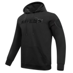 NFL BALTIMORE RAVENS TRIPLE BLACK MEN'S PULLOVER HOODIE (BLACK)
