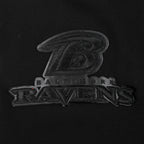 NFL BALTIMORE RAVENS TRIPLE BLACK MEN'S PULLOVER HOODIE (BLACK)