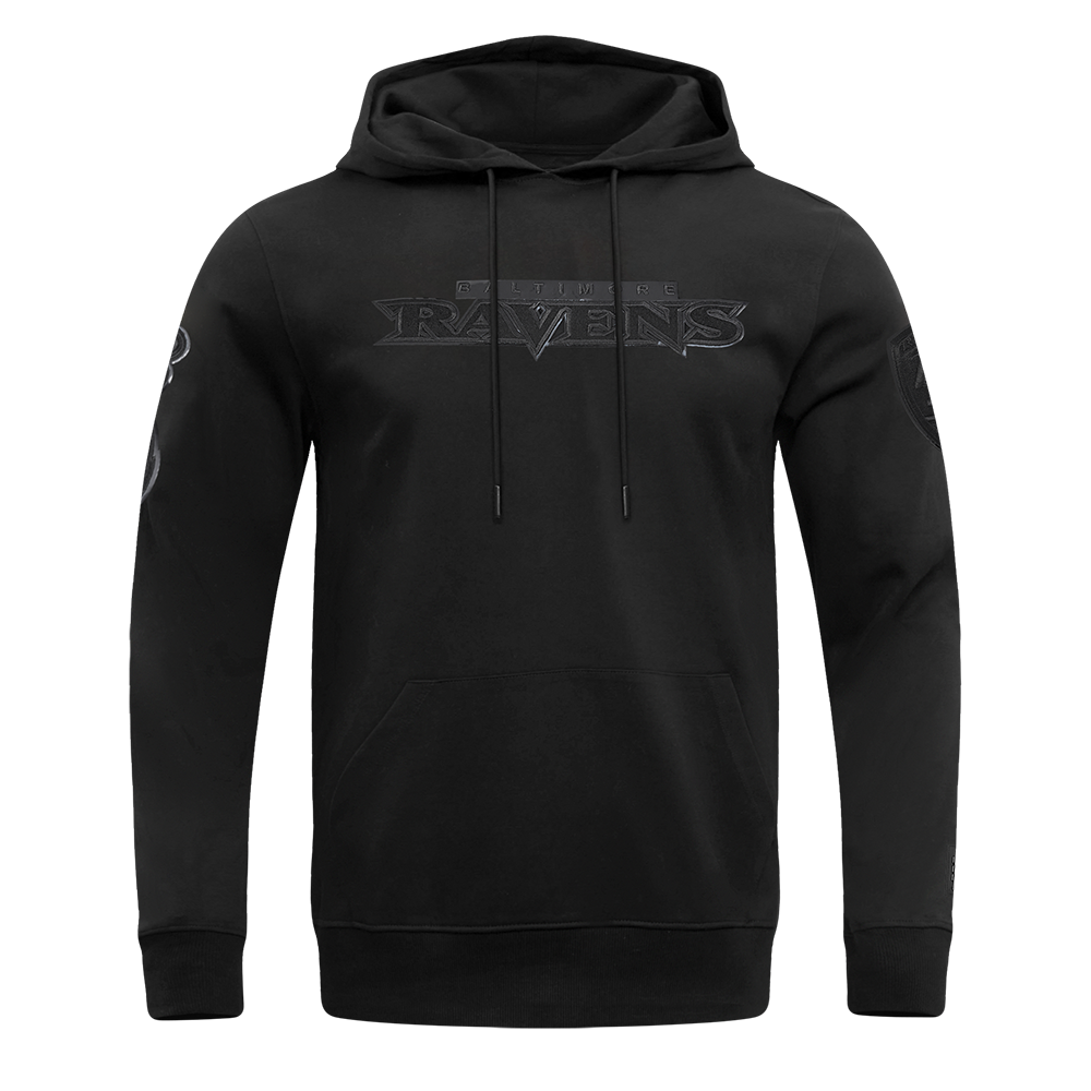 NFL BALTIMORE RAVENS TRIPLE BLACK CHANDAIL À CAPUCHON À LOGO (TRIPLE NOIR)