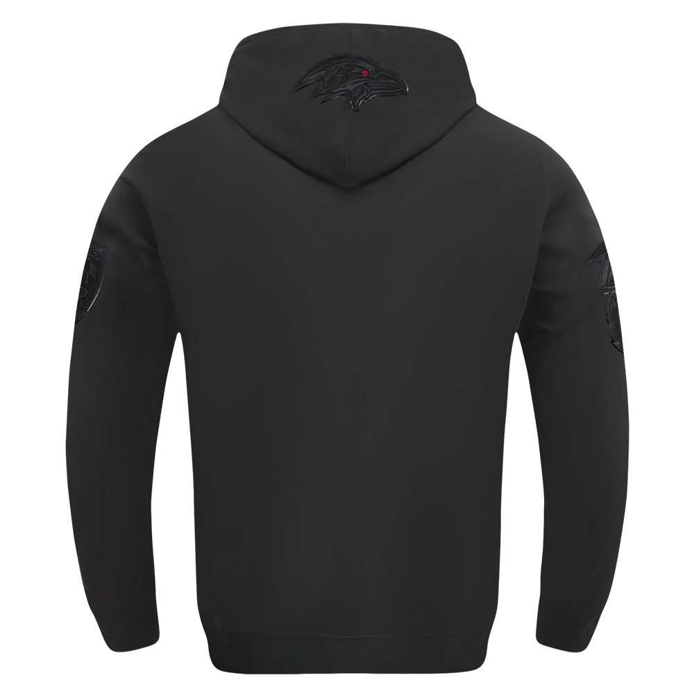NFL BALTIMORE RAVENS TRIPLE BLACK CHANDAIL À CAPUCHON À LOGO (TRIPLE NOIR)