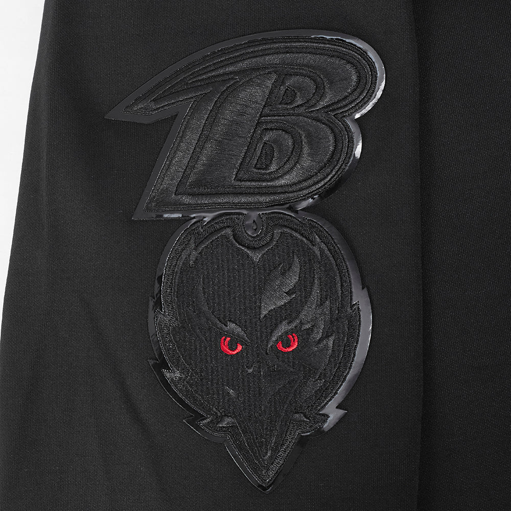 NFL BALTIMORE RAVENS TRIPLE BLACK CHANDAIL À CAPUCHON À LOGO (TRIPLE NOIR)
