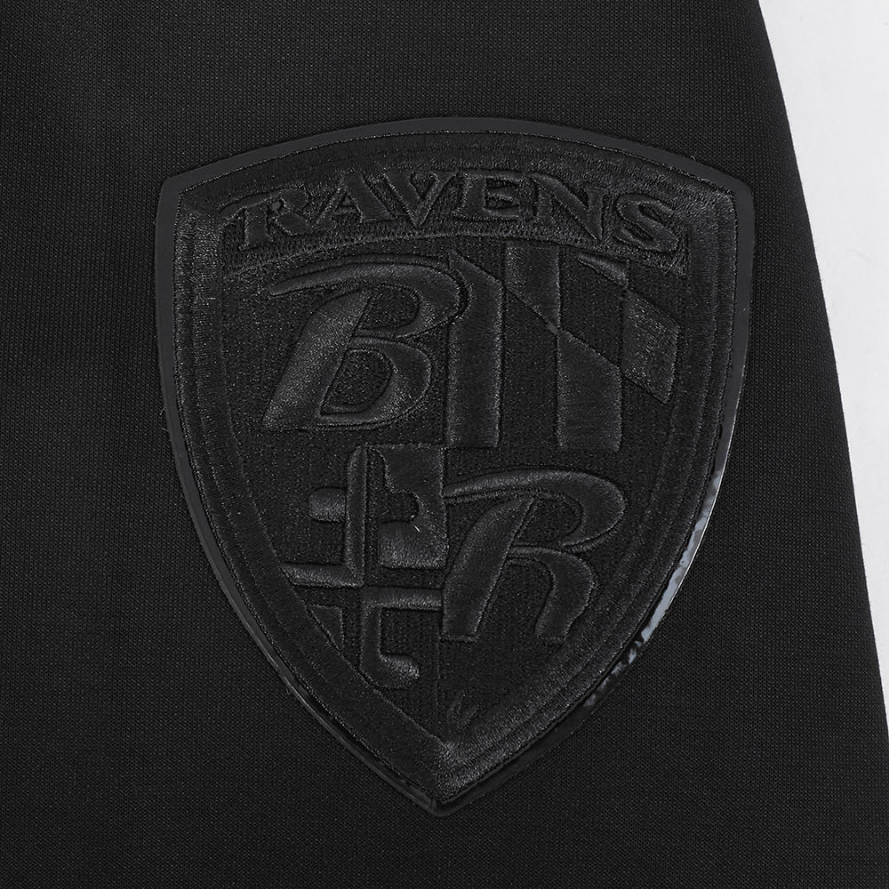 NFL BALTIMORE RAVENS TRIPLE BLACK CHANDAIL À CAPUCHON À LOGO (TRIPLE NOIR)