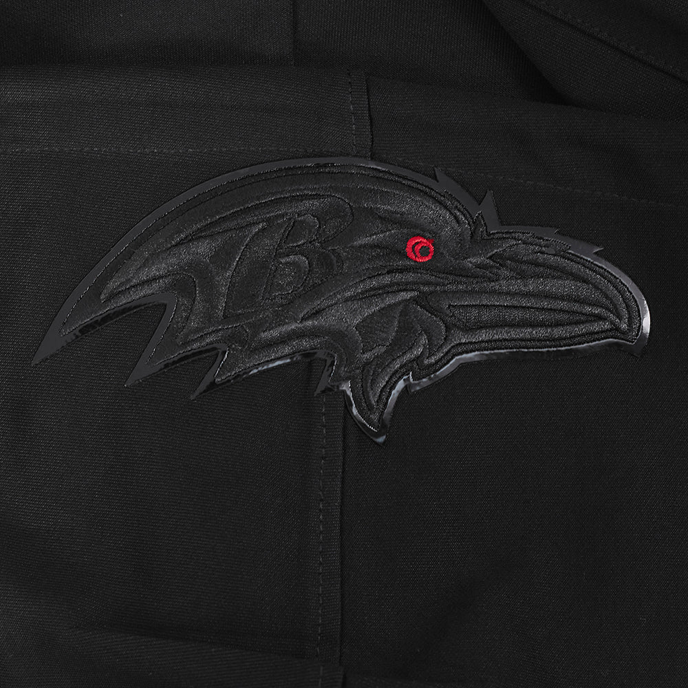 NFL BALTIMORE RAVENS TRIPLE BLACK CHANDAIL À CAPUCHON À LOGO (TRIPLE NOIR)