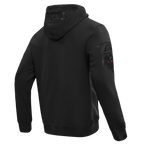 NFL BALTIMORE RAVENS TRIPLE BLACK CHANDAIL À CAPUCHON EN MAILLE DOUBLE À GLISSIÈRE POUR HOMME (TRIPLE NOIR)