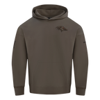 NFL BALTIMORE RAVENS NEUTRAL CHANDAIL À CAPUCHON À ÉPAULES TOMBANTES POUR HOMME (TAUPE FONCÉ)
