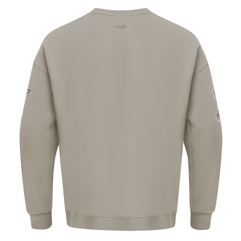 NFL BALTIMORE RAVENS NEUTRAL DROP SHOULDER CREWNECK (TAUPE)