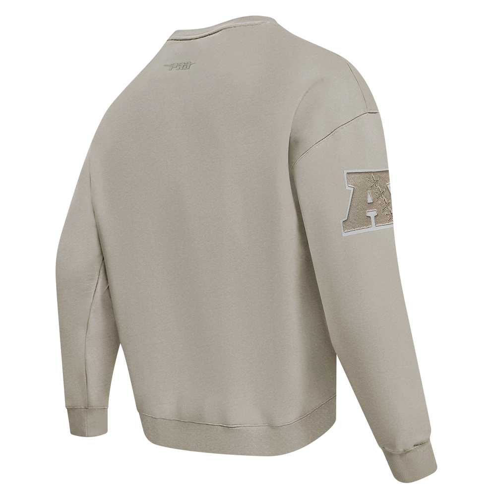 NFL BALTIMORE RAVENS NEUTRAL DROP SHOULDER CREWNECK (TAUPE)