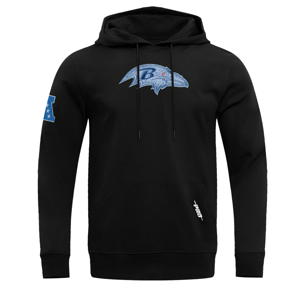 NFL BALTIMORE RAVENS VARSITY BLUES CHANDAIL À CAPUCHON POUR HOMME (NOIR)