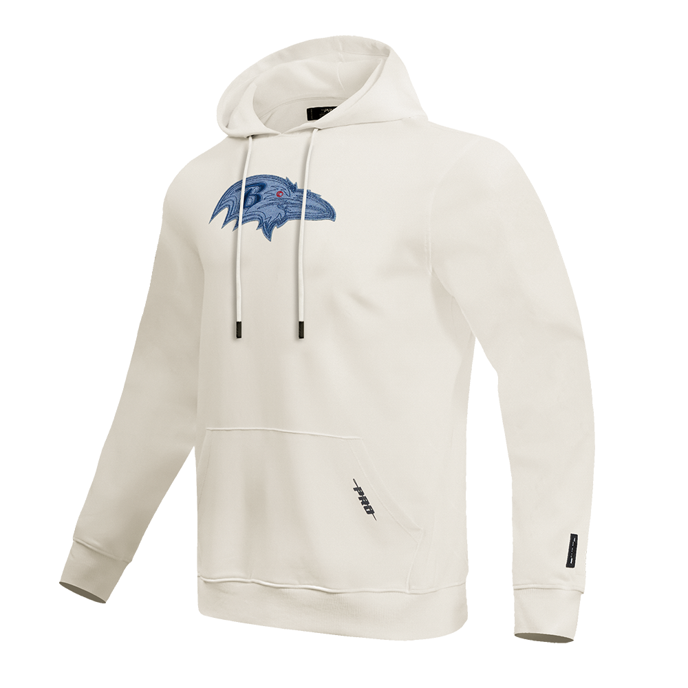 NFL BALTIMORE RAVENS VARSITY BLUES MEN'S PULLOVER HOODIE (LINEN)