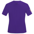 NFL BALTIMORE RAVENS CLASSIC T-SHIRT EN JERSEY SIMPLE À COUPE AJUSTÉE POUR FEMME (VIOLET)