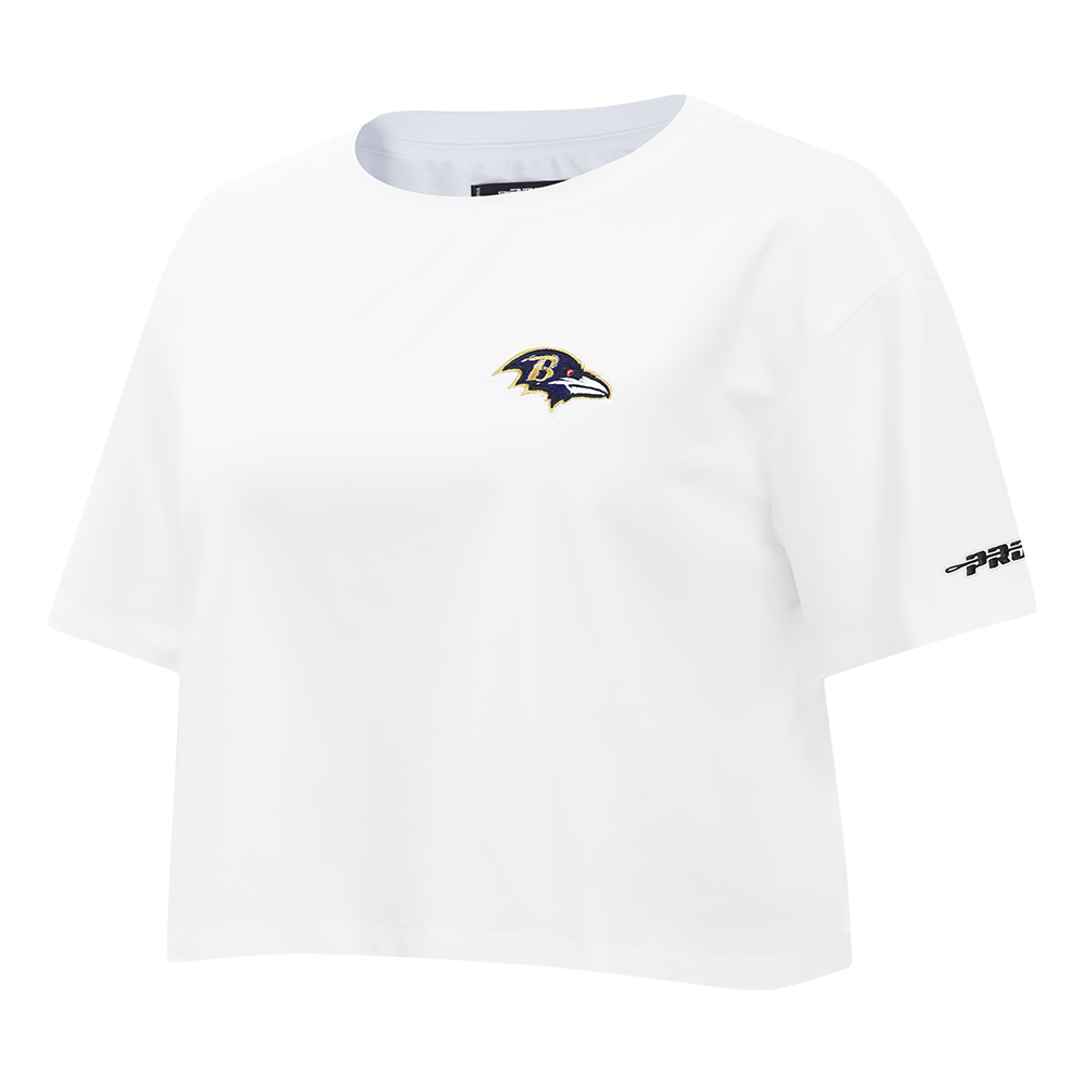 NFL BALTIMORE RAVENS CLASSIC CHENILLE WOMEN'S SHIRT (WHITE)