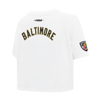 NFL BALTIMORE RAVENS CLASSIC CHENILLE WOMEN'S SHIRT (WHITE)