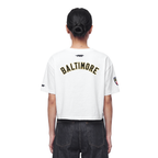 NFL BALTIMORE RAVENS CLASSIC CHENILLE WOMEN'S SHIRT (WHITE)