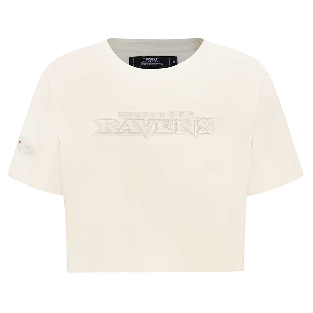 NFL BALTIMORE RAVENS NEUTRAL T-SHIRT À COUPE CARRÉE POUR FEMME (COQUILLE D'ŒUF)