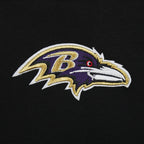 NFL BALTIMORE RAVENS WINGSPAN CHANDAIL À CAPUCHON COURT EN MOLLETON POUR FEMME (NOIR)