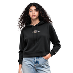 NFL BALTIMORE RAVENS WINGSPAN CHANDAIL À CAPUCHON COURT EN MOLLETON POUR FEMME (NOIR)