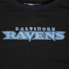 NFL BALTIMORE RAVENS VARSITY BLUES CHANDAIL À COL ROND POUR FEMME (NOIR)