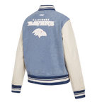 NFL BALTIMORE RAVENS VARSITY BLUES BLOUSON COLLÉGIAL EN DENIM POUR FEMME (DENIM/LIN)
