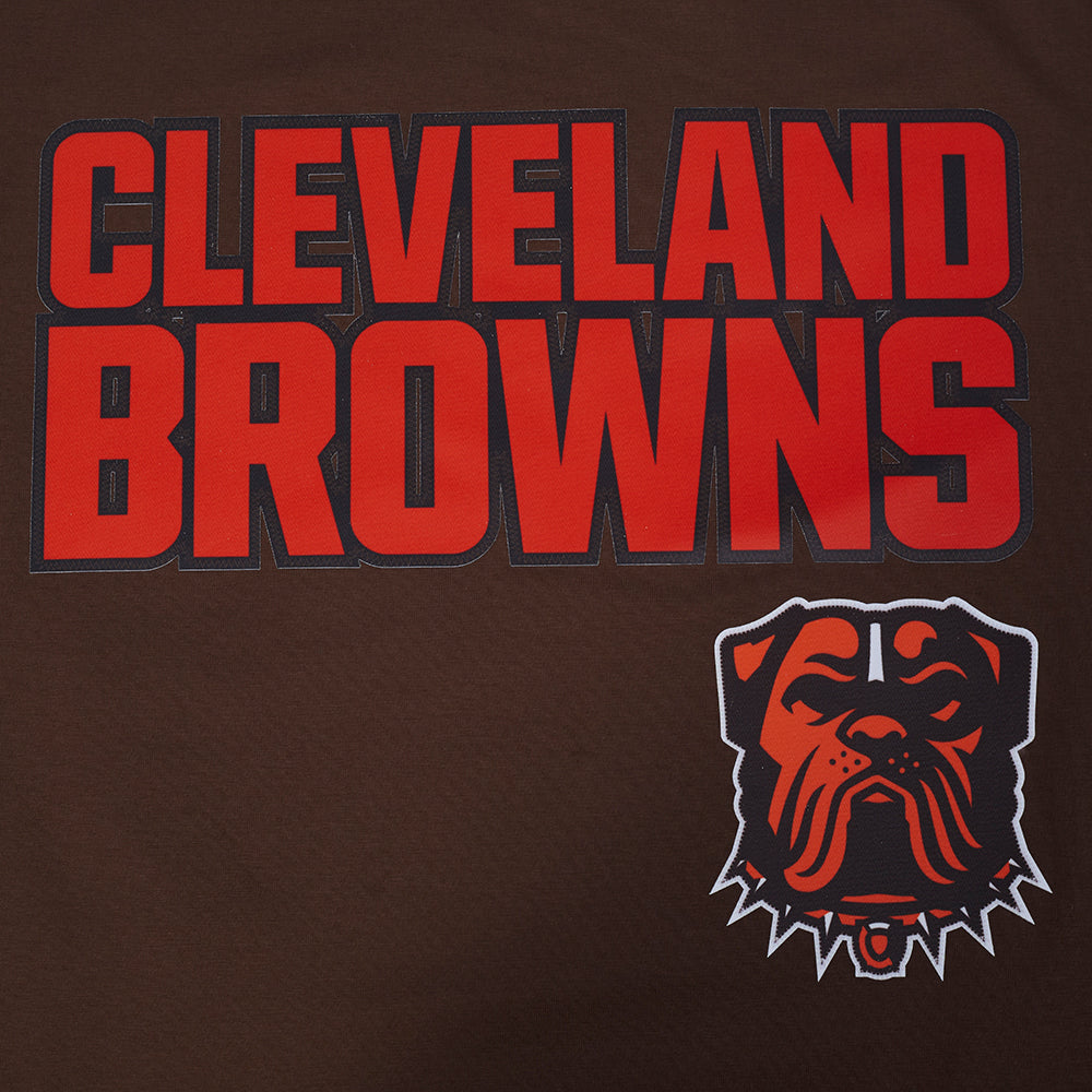 NFL CLEVELAND BROWNS CLASSIC MESH MEN'S SJ STRIPED TEE (BROWN)